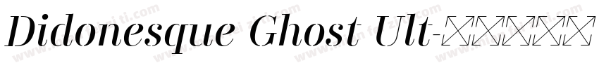Didonesque Ghost Ult字体转换